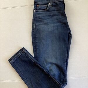 Hudson Women’s Size 29 Skinny Jeans With Stretch Dark Wash